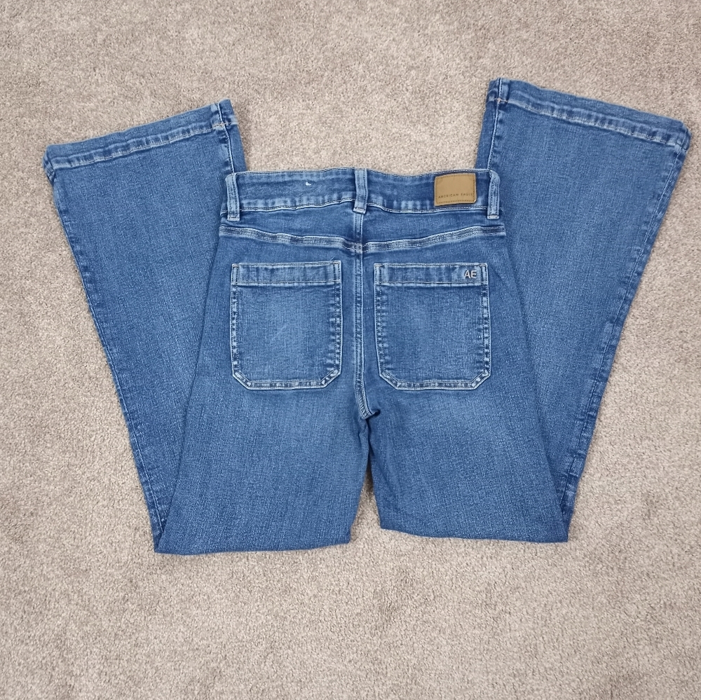**SOLD**AE Super Hi-Rise Flare Jeans! - Picture 2 of 6